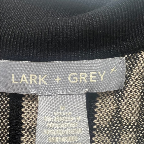 LARK & GREY, MEDIUM, BLACK/BEIGE PRINT, SLEEVELESS, DRESS. New - Picture 2 of 10